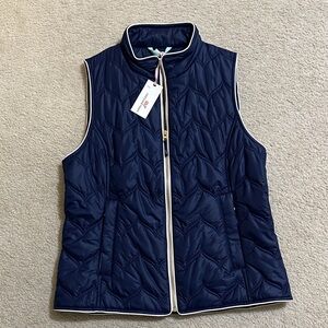 NWT Vineyard Vines Navy Chevron Vest